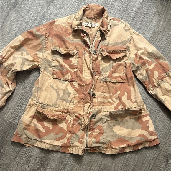 Free People Jackets & Blazers - Free People Camo Utility Field Jacket